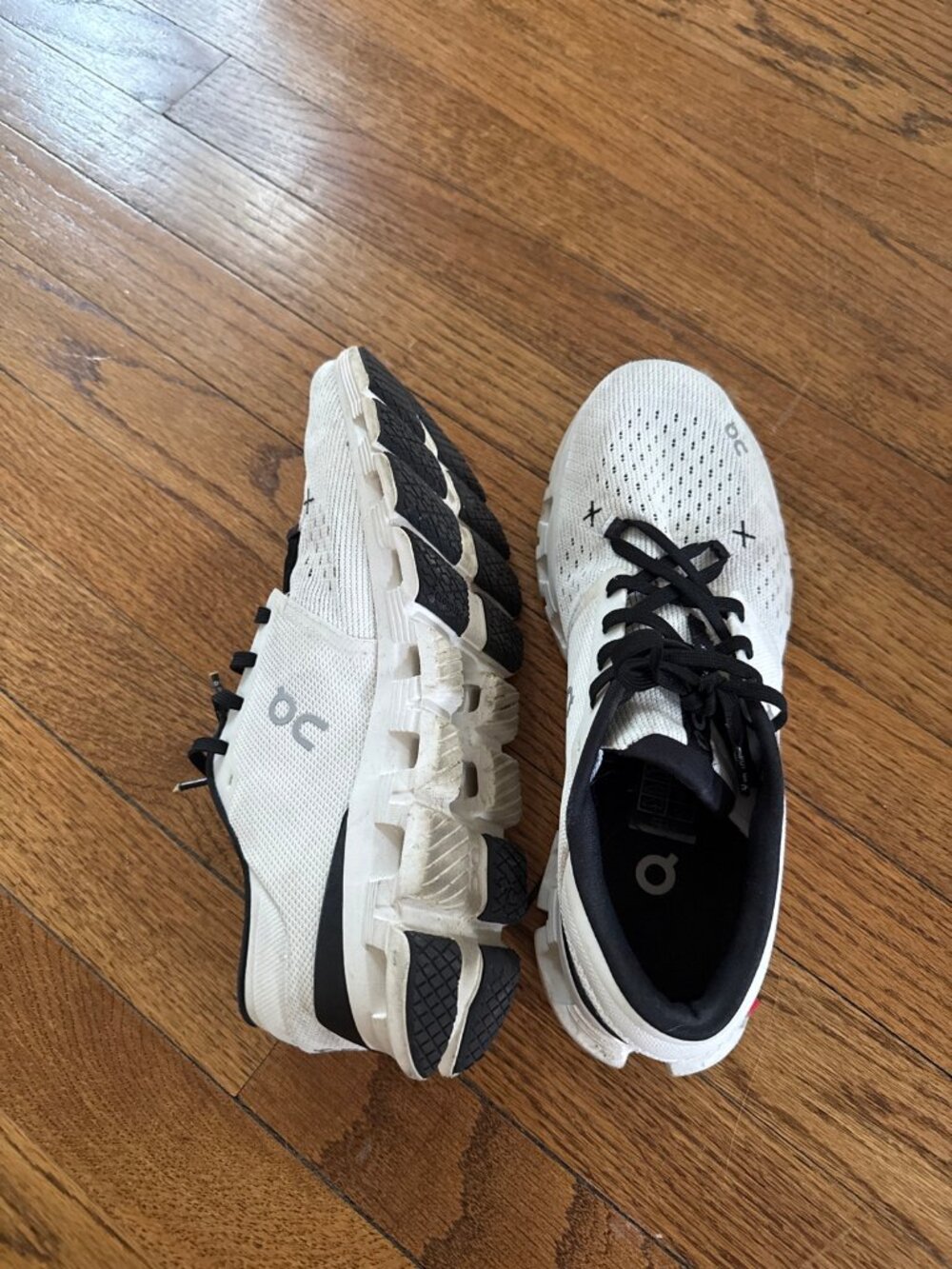 On Running Cloud X Women's Running Shoes White Black Size 10
